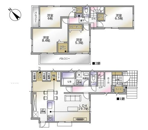 【1号棟】旭区新築戸建2台駐車可LDK19帖