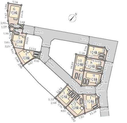 【6号棟】大和市新築戸建2台駐車可LDK18帖