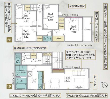 【1号棟】相模原新築戸建LDK18帖南東向き
