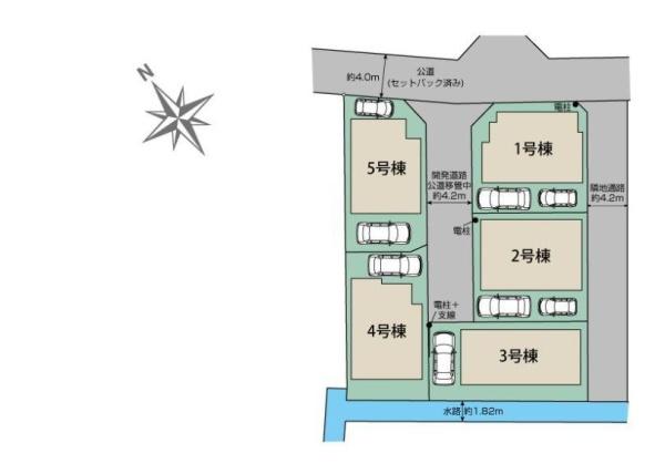 【4号棟】茅ヶ崎市新築戸建駐車場あり吹抜け