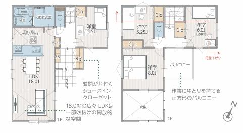 【2号棟】保土ヶ谷区新築戸建2台駐車可吹抜