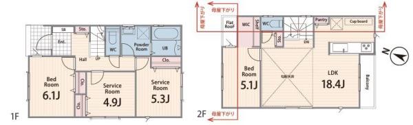 【2号棟】逗子市新築戸建駅徒7分LDK18帖WIC