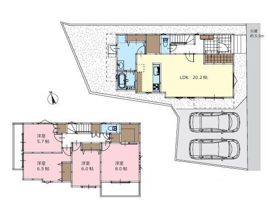 保土ヶ谷区新築戸建2台駐車可LDK20帖