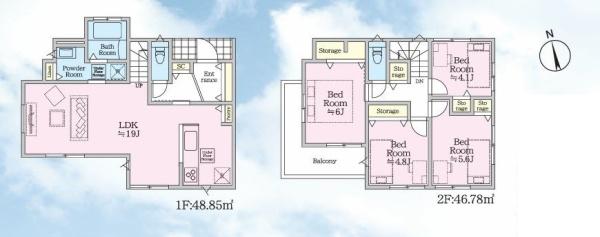 【1号棟】横須賀市新築戸建2台駐車可