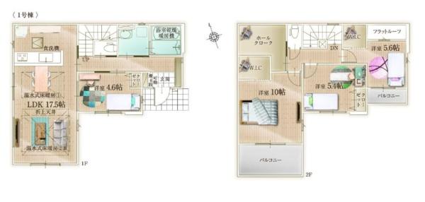 【1号棟】戸塚区新築戸建3台駐車可WIC