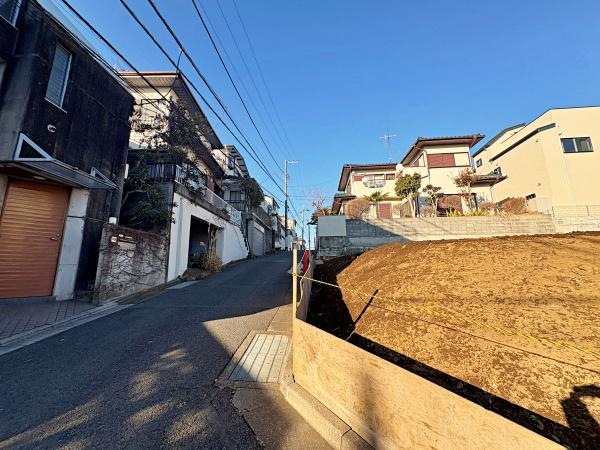 【A区画】川崎市売地建築条件無し更地角地