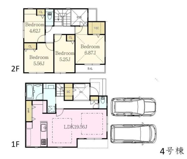 【4号棟】栄区新築戸建2台駐車可LDK19帖以上