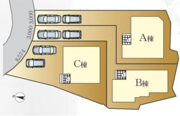 【C号棟】鎌倉市新築戸建2台駐車可
