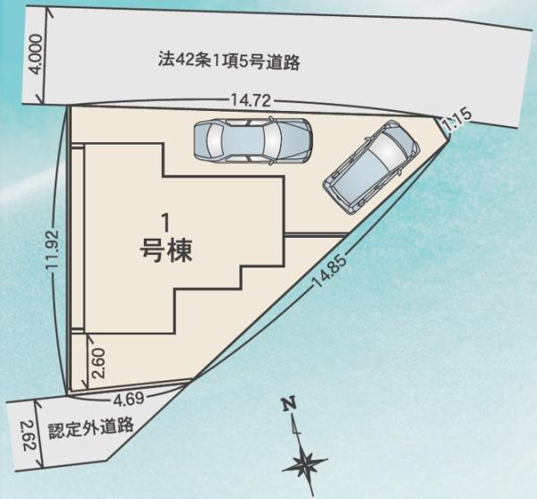 【1号棟】座間市新築戸建　2台駐車可　駅徒歩14分