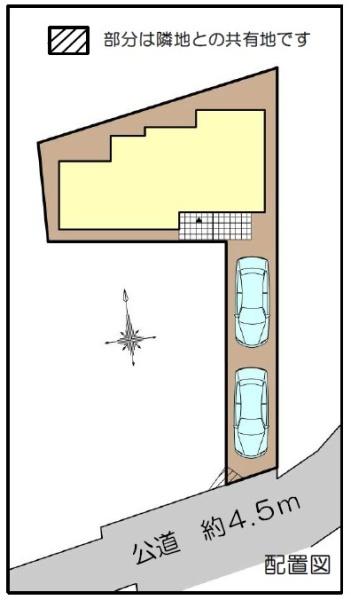 藤沢市新築戸建カースペース2台LDK21帖駐輪スペース