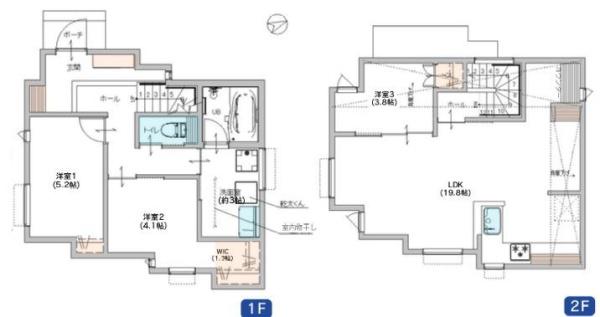 戸塚区新築戸建LDK19帖以上WICワークカウンター