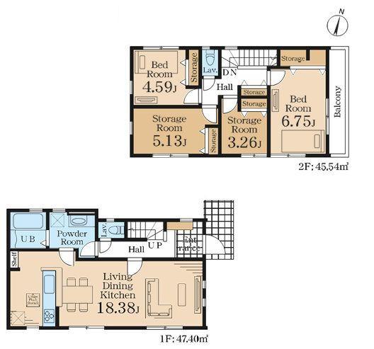 【2号棟】南区新築戸建LDK18帖帖以上納戸