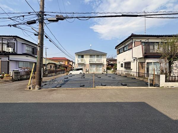 座間市売地建築条件無し南西角地