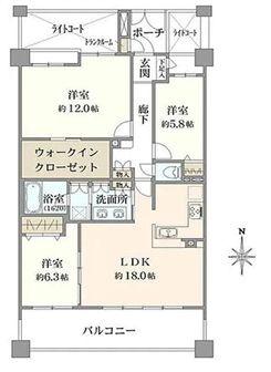 クリオ藤沢善行八番館【南向きWIC】