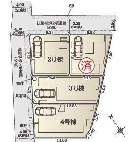 【4号棟】南区新築戸建ビルトイン車庫WIC