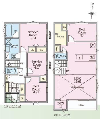【2号棟】茅ヶ崎市新築戸建パントリーSIC