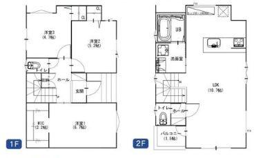 【1号棟】町田市新築戸建LDK18帖以上WIC