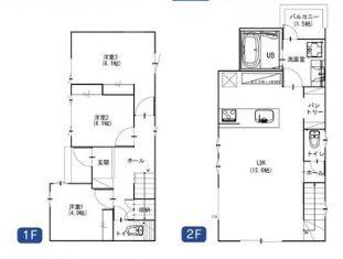 【2号棟】町田市新築戸建パントリー南向きLDK