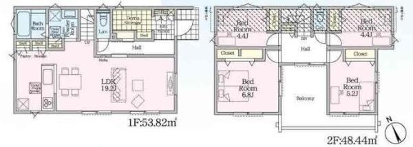 【2号棟】都筑区新築戸建パントリーリネン棚