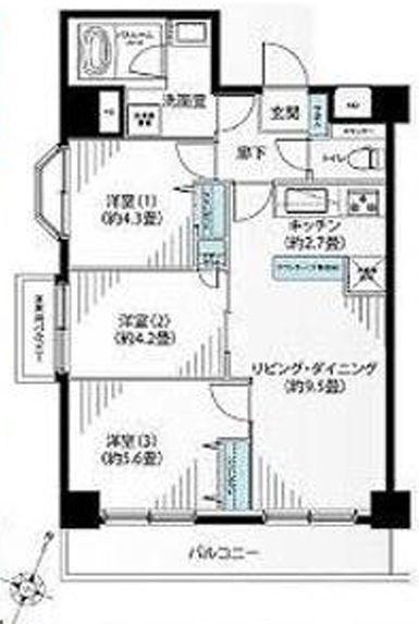 ダイアパレス生麦第３【角部屋駅歩5分】