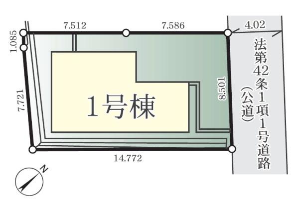 【1号棟】横浜市旭区新築戸建　LDK20帖　カースぺ2台