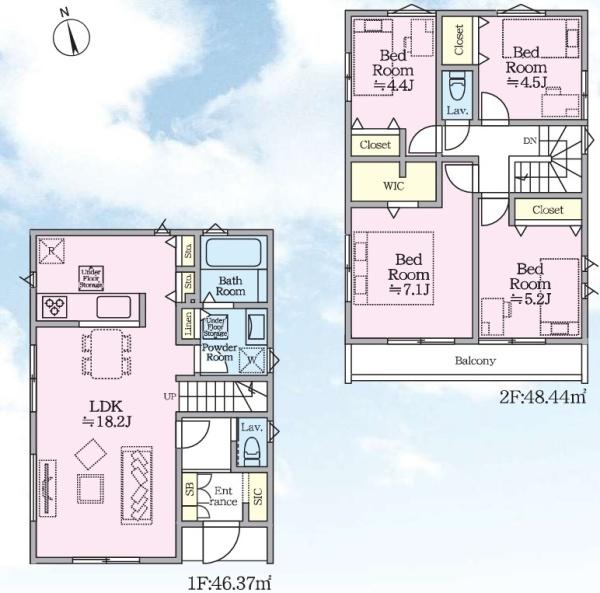 【1号棟】横須賀市新築戸建2台駐車可駅歩5分
