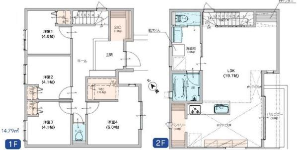旭区新築戸建LDK19帖以上WICSIC