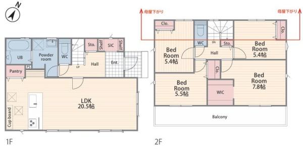 金沢区新築戸建3台駐車可パントリーSICWIC