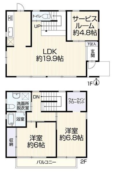 旭区中古戸建納戸LDK19帖以上2台駐車可