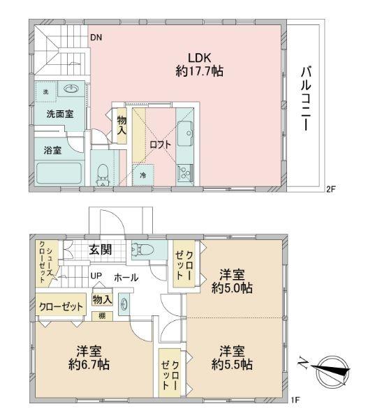 町田市中古戸建ロフトSIC南向き