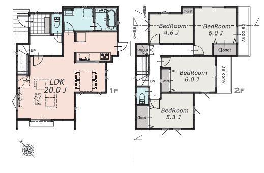 【B号棟】戸塚区新築戸建LDK20帖以上