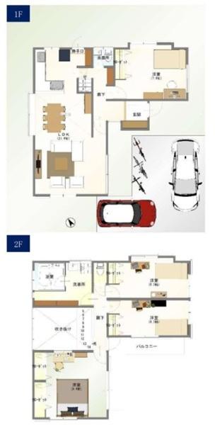 旭区中古戸建2台駐車可LDK21帖以上吹抜け