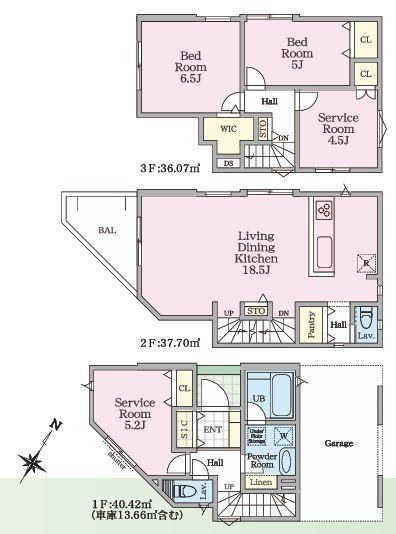 【4号棟】旭区新築戸建ビルトイン車庫駅歩5分