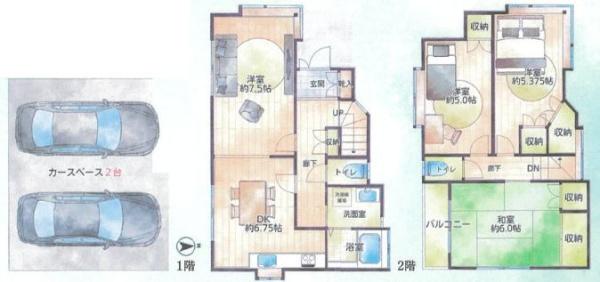 金沢区中古戸建2台駐車可2路線2駅利用可