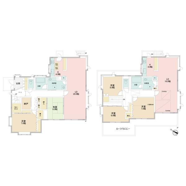 旭区中古戸建積水ハウス施工2世帯住宅北西角地