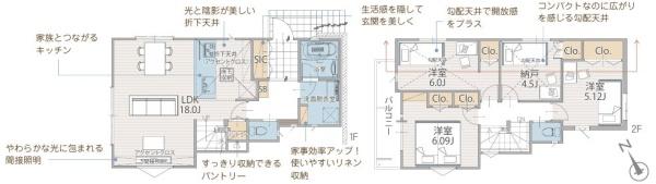 【1号棟】川崎市新築戸建2台駐車可パントリー