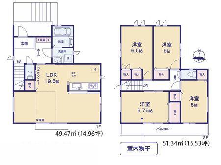 【1号棟】金沢区新築戸建駅歩5分LDK19帖以上