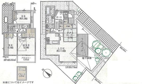 【4号棟】青葉区新築戸建地下車庫グルニエWIC