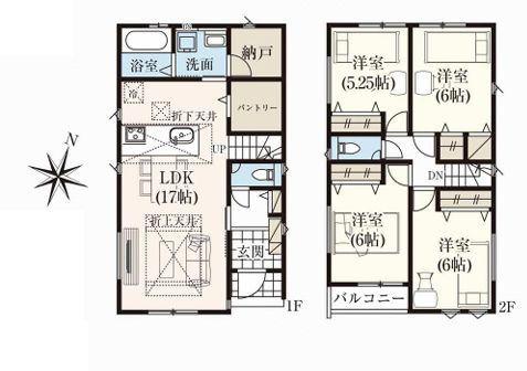 【3号棟】大和市新築戸建2台駐車可WIC