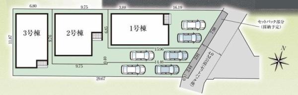 【3号棟】大和市新築戸建2台駐車可WIC