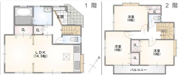 町田市中古戸建車2台駐車可スーパー歩1分