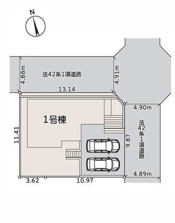 【1号棟】旭区売地2台駐車可