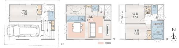【1号棟】川崎市新築戸建ビルトイン車庫駅歩5分