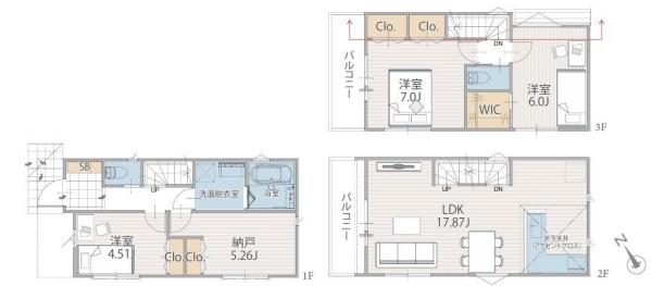 【1号棟】川崎市新築戸建納戸WIC