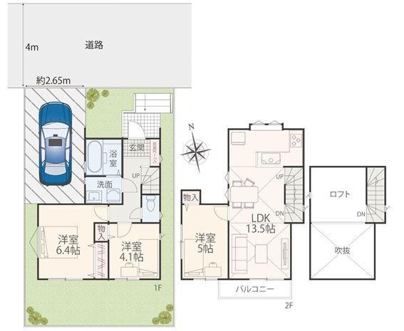 藤沢市新築戸建吹き抜け閑静な住宅街