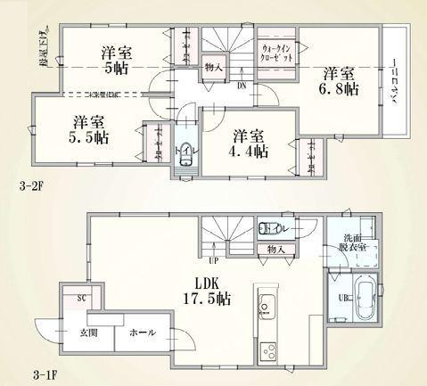 【3号棟】中区新築戸建WIC陽当り◎