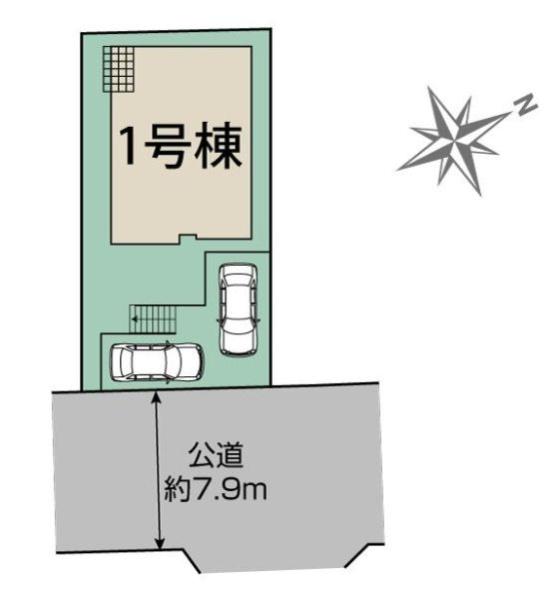【1号棟】町田市新築戸建2台駐車可パントリー