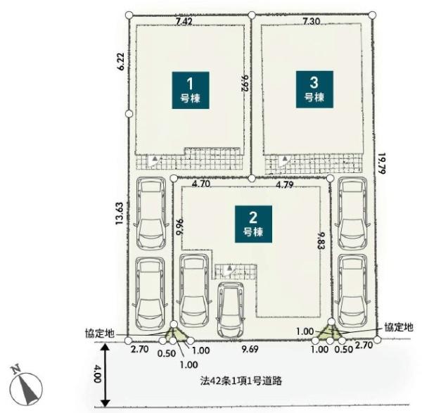 【1号棟】相模原市南区新築戸建カースぺ2台ルーバル