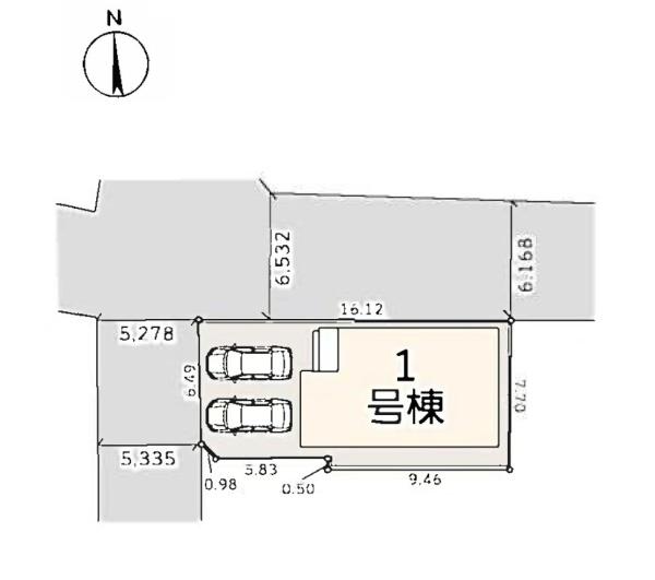 【1号棟】座間市新築戸建　カースぺ2台　大型ストレージ