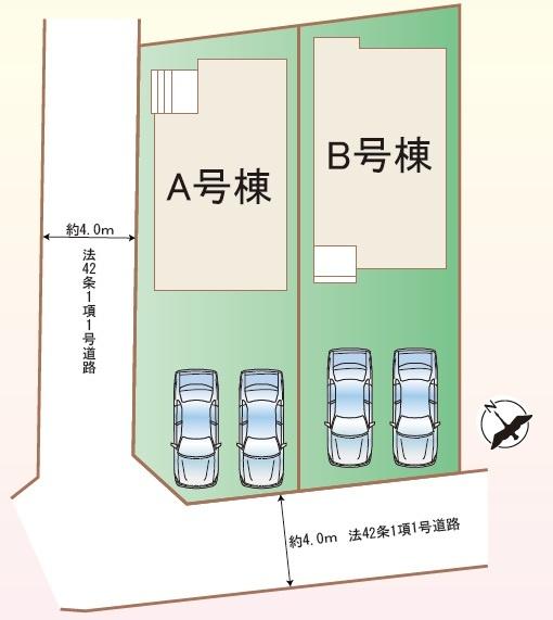 【A号棟】藤沢市新築戸建SICカースペース2台